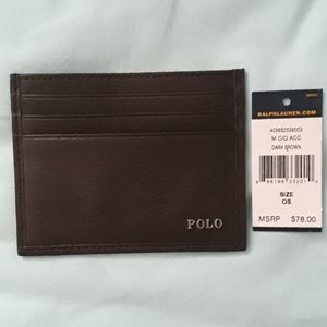Brand new unisex Ralph Lauren card holder wallet